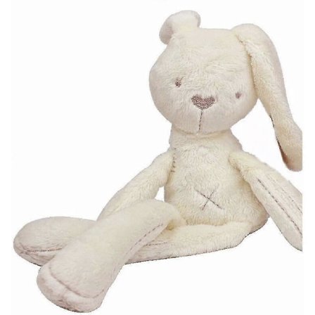 Blød Snuggle Kanin Plys Børns Første Bubby Dukke Bomuld Og Naturlig Farve ny (FMY)