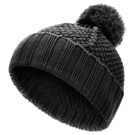 Karl | Gorro de punto de merino gris para hombres - Gorros de punto