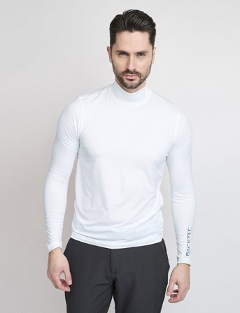 BACKTEE Mens First Skin Turtle Neck - White - M