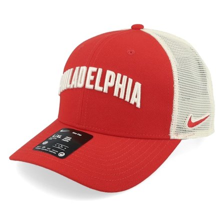 Nike MLB - MLB Rot trucker Cap - Philadelphia Phillies Dri-fit Rise Red/Natural Trucker - Nike @ Hatstore
