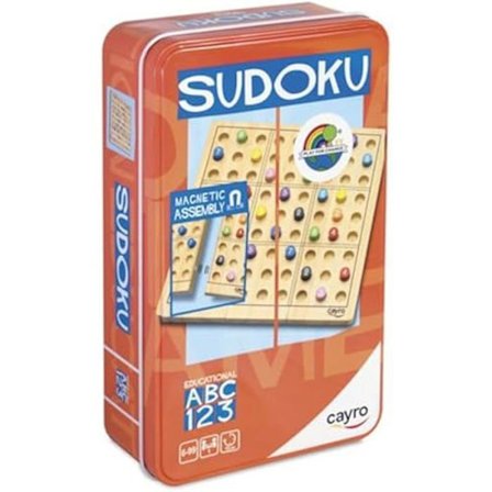 Brætspil - CAYRO - Sudoku Metal Box - Gitter 9x9 - Logisk udfordring - 1 spiller