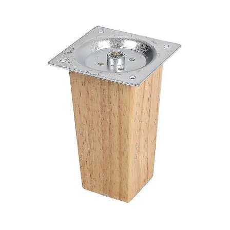 Set med 4 fyrkantiga ben i trä, ekmöbler