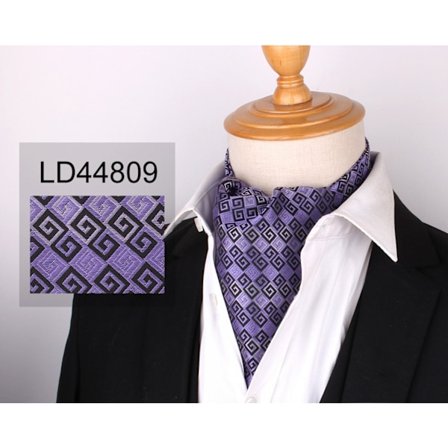 Miesten Ascot-solmio Paisley-kuvioinen jacquard-silkki kudottu kukallinen kaulaliina, LD44809