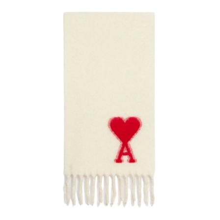 Ami Paris - Halsdukar - Beige - Herr - Storlek: One Size, Herr, Storlek: ONE SIZE