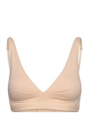 Cotton Soft Bra Lingerie Bras & Tops Soft Bras Tank Top Bras Beige Missya