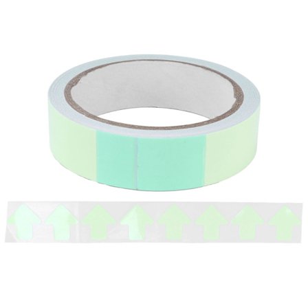 6m Självhäftande Fluorescerande Tejp för Väggtrappor