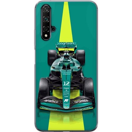 Yhteensopiva Puhelinkuori Huawei Huawei nova 5T Aston Martinin Formula 1 -auto vihreässä kilpailumuotoilussa, jossa on moderni studiosentuntma