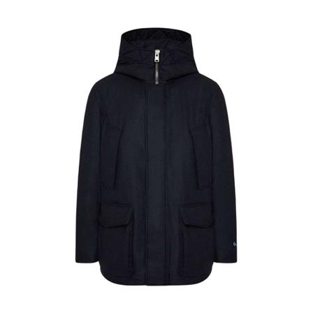 Woolrich, Blue Jacket Blauw, Heren, Maat:M