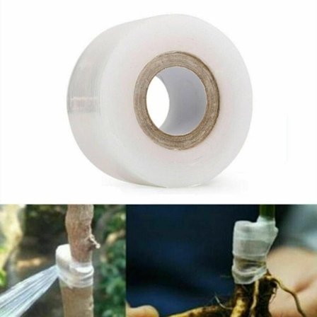 120 m 30 mm leveä oksastusteippi puiden yhdistämiseen, läpinäkyvä KLB