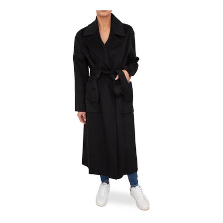 Michael Kors, Belted Coats Zwart, Dames, Maat:XS