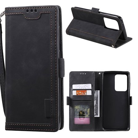 Suburbian läder Samsung Galaxy Note 20 Plus fodral - Svart