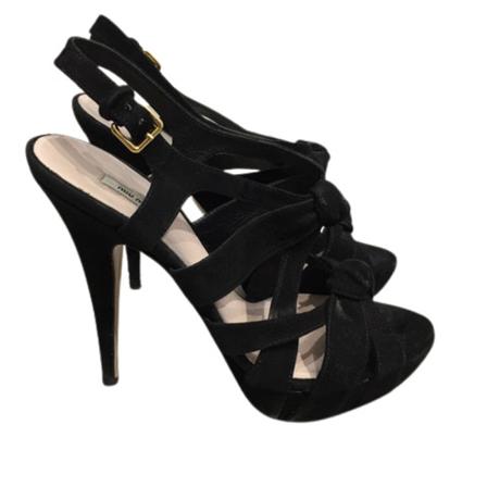 Miu Miu Pre-owned Sandalen , Zwart , Dames , Maat: 38 EU