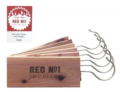 Ceder hangers per 6 stuks