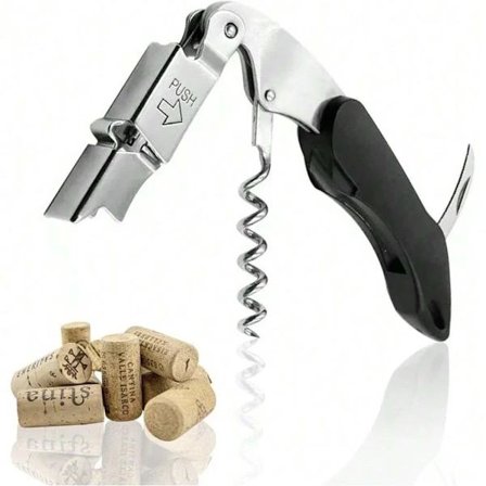 Professional Wine Opener ABS Handle Wine Corkscrew Waiter’s Corkscrew Beer Opener Bottle Opener Portable Wine Tool Foil Cutter