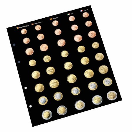 Mellemblade til OPTIMA Euro-myntalbum