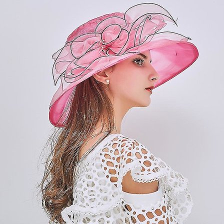 Solhatt i mesh för damer, strandhatt med solskydd, solhatt #2