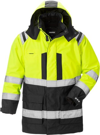 Fristads Herr Varsel Airtech 3-i-1 parkas 4036 GTT, klass 3, Varsel Gul/Svart