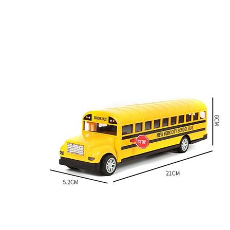 Skolbuss Legering Pull Back Leksaker för barn