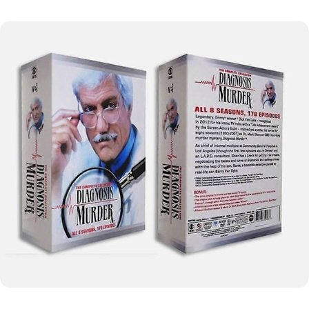 Diagnosis Murder: Komplett seriesamling 1-8 Nytt 32-Disc DVD-bokssett