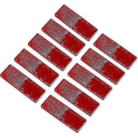 Selvklæbende Reflekser Rektangulære Klistermærke-reflekser Sikkerhed, Reflekser Sikkerhedsreflekterende Stolpe-reflekser, Til Campingvogn/trailer/båd/