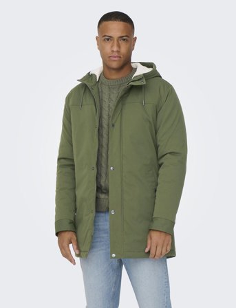 ONLY & SONS Onsalexander Life Parka Otw Vd - Green - XS