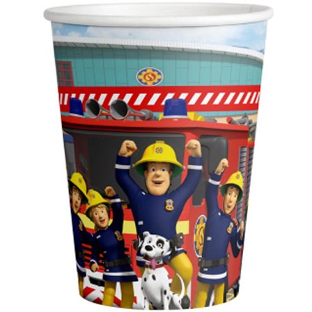 Brandman Sam Pappersmugg 8-pack - Brandman Kalas Dekoration - Kalaslagret.se