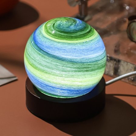 Födelsedagsmånadskonstglober nattlampa 3D-tryckt månlampa för sängbord barnrum dekorativ liten lampa