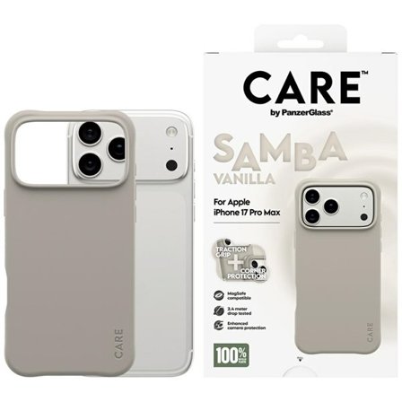 CARE by PanzerGlass Moderigtigt Samba MagSafe-etui til iPhone 17 Pro Max - grå