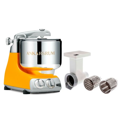 Ankarsrum Assistent Original AKM6230 Sunbeam Yellow + Grønnsakskutter - Kjøp kjøkkenmaskin hos Bakeren og Kokken
