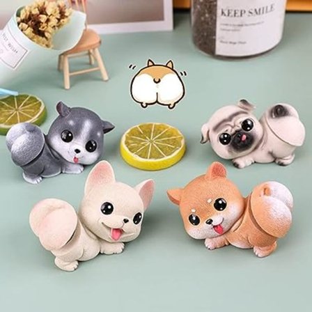 Bobble Head Car Dashboard Dekoration Bobble Head Hund Dockleksak Ani