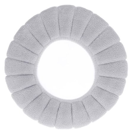 Toiletlåg Fodtæt Vaskbar Blødt Materiale Holder Varmt Hudvenlig Holdbar Flot Farve Toiletlåg Grå