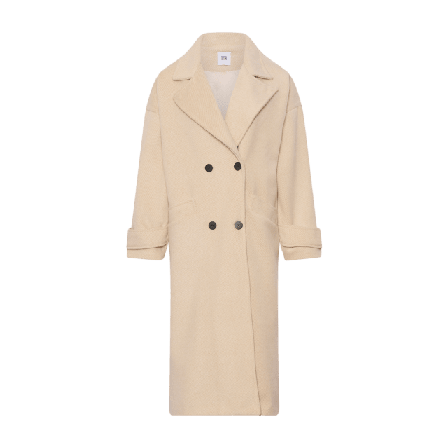 Tiffany Bella, Long Coat - Light Creme Kappor Dam Beige S/M