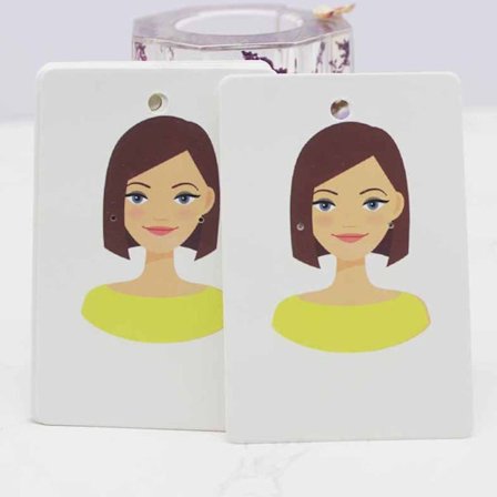 100 STK Ørepyntpakkekort Smykkepakkeetikett 10 10