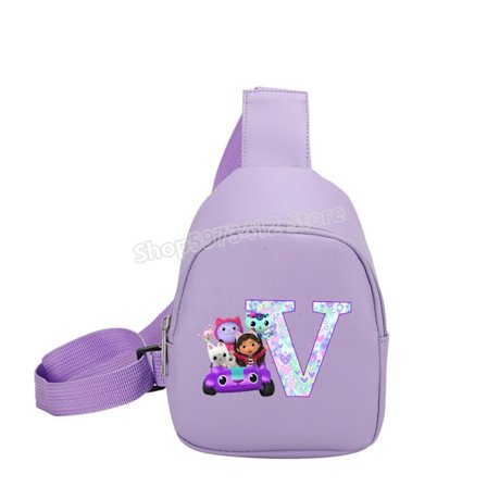 Gabby Dukkehus Crossbody skuldertasker Sød brysttaske med tryk Kawaii Fashion Talje Lomme Møntpung Rejsetaske Pigegaver