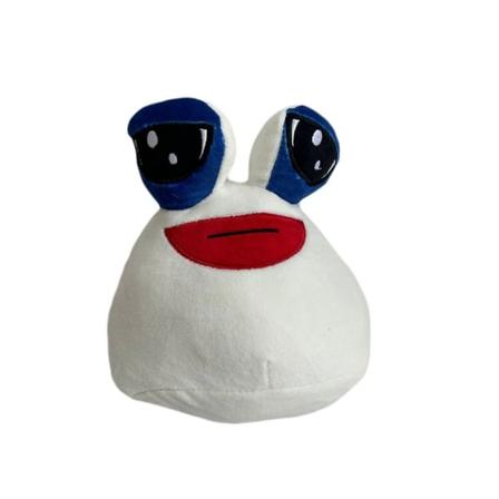 Pou Plyschleksak Tecknad Alien Toy VIT White