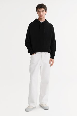 Soft Goat - Men's Hoodie - Cashmere hoodie - M - Black