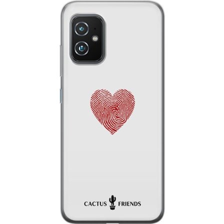 Kompatibelt Mobilskal till Asus Asus Zenfone 8 Cactus and Friends - Fingerprint Love