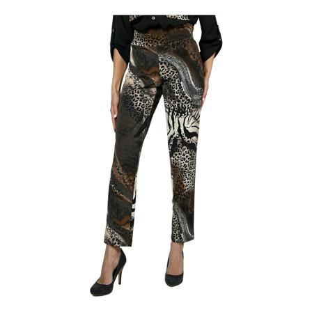 Frank Lyman, Straight Trousers Brązowy, Kobieta, Rozmiar: 3XL