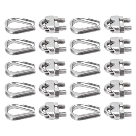 304 Rustfritt Stål Skip Wire Tau Rustmotstand Wire Tau Kabelklemmer for Klær Tau Trekk Tau