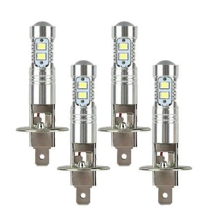 4 st H1 LED dimljuslampor 6000k 200w