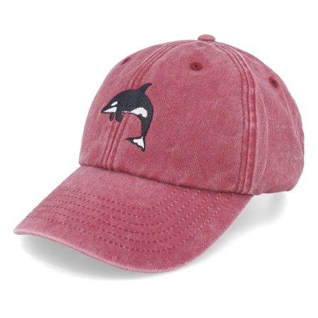 Wild Spirit - Orca Washed Red Dad Cap Unconstructed Red Cap - @ Hatstore