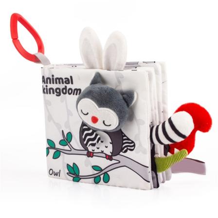 Pirrande mjuka böcker för bebisar 3D djurs svans tidig utbildning Tyg tygleksaker b