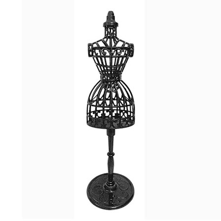 Dukke Display Holder Kjole Klær Mannequin SVART