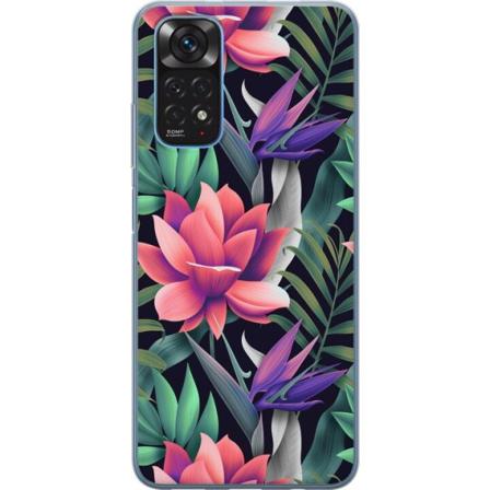 Xiaomi Redmi Note 11 Genomskinligt Skal Blommor