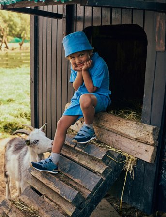 ANGULUS Shoes - Flat - With Velcro - Blue - 24