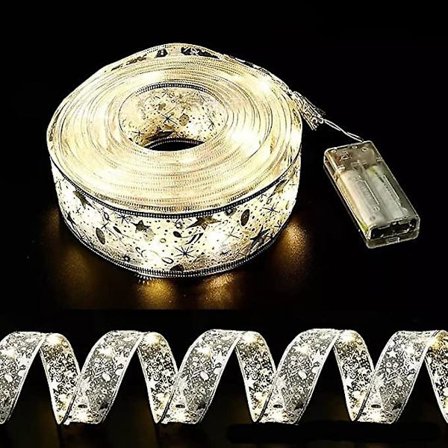 Glänsande Band Ljusslinga, 5m LED Band Julbelysning