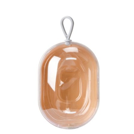 Beauty Egg Förvaringslåda Powder Puff Förvaringslåda GUL