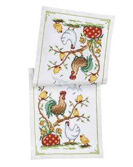 Stickpackung Läufer Osterfamilie