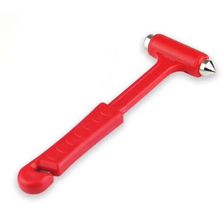 Nødudgangsværktøj Bil Selvhjælp Flugt Brandhammer Nød Vinduesbryder Bank Glas Artefakt Bilredning Rød Hammer