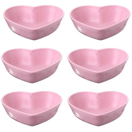 Dippeskålsett Hjerteformet Skål Porselen Soyasausfat Mini Side Krydderfat Sausfat For Ja QDG